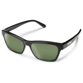 Suncloud Unisex Black Frame Gray Green Lens Polarized Quest Sunglasses - 20420080755M9