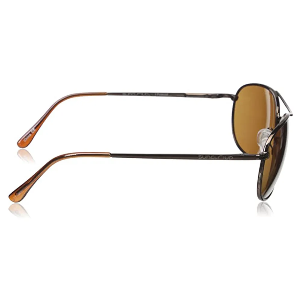 Suncloud Womens Brown Frame Polycarbonate Lens Polarized Contemporary Sunglasses - S-PTPPBRBR