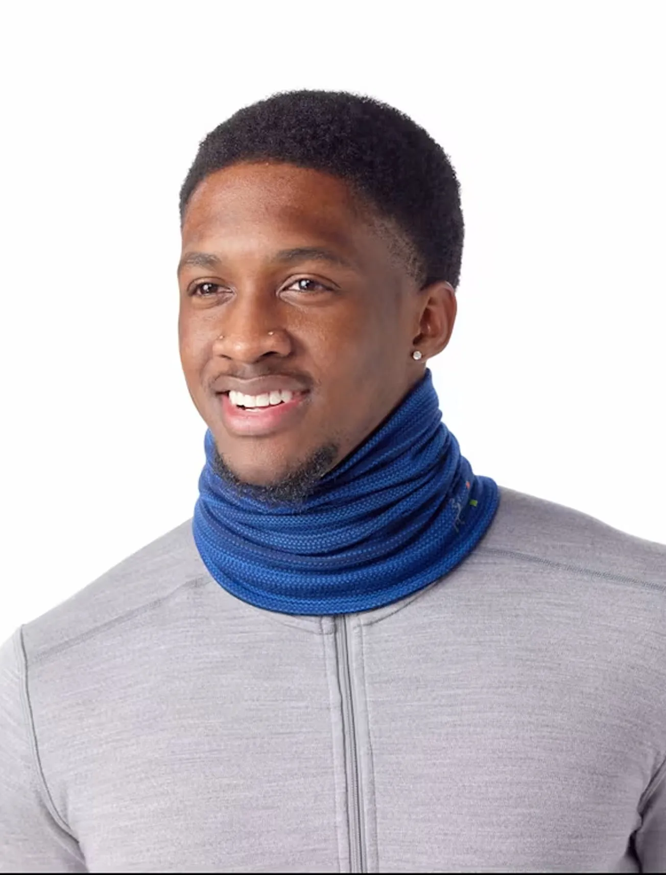 Thermal Reverse Neck Gaiter, Deep Navy